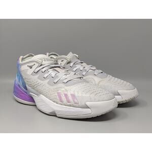 Adidas Men's D.O.N. Issue 4 White Purple Grey Basketball Sneakers GY6502 Size 12